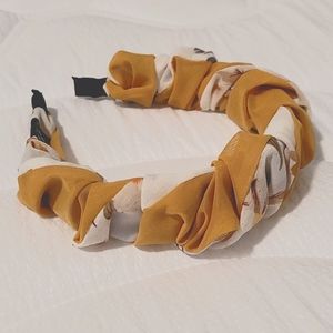 Pretty Adult Mustard Floral Headband